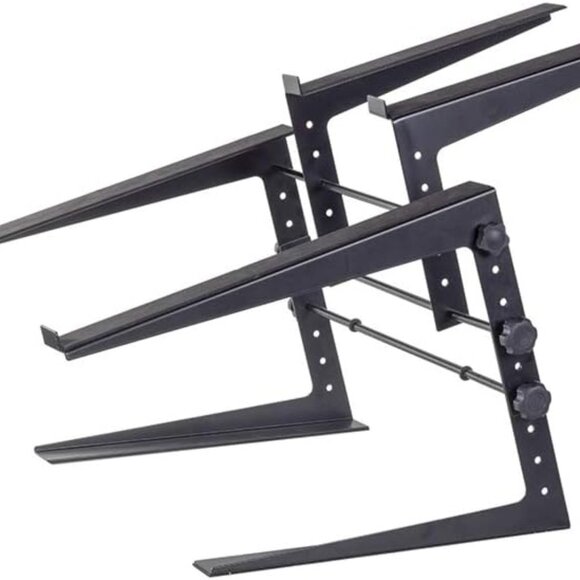Headliner Covina Portable Dual DJ Controller Stand; Adjustable and Durable DJ - Picture 2 of 10